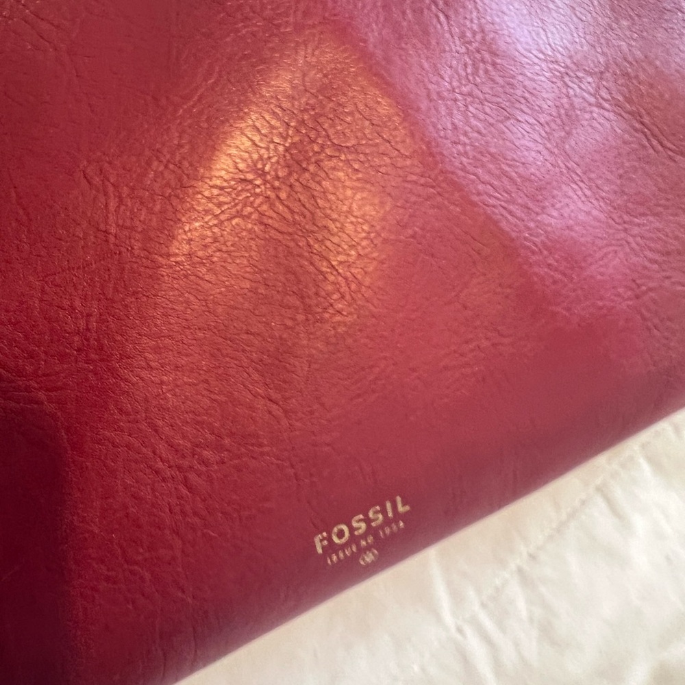 Fossil Women's Red Leather Bag